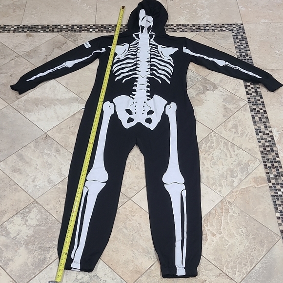 Halloween Costum Tipsy Elves Black and White Skeleton Jumpsuit - Picture 6 of 10